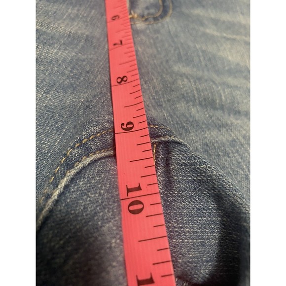 Faded Glory Womens Denim Jean Cotton Shorts Size 10 Blue Mid Rise Free Shipping - Picture 7 of 8